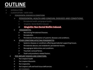 AAP 2017 CLASSIFICATION OF PERIODONTAL DISEASE PART 1 | PPTX
