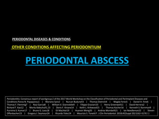 AAP 2017 CLASSIFICATION OF PERIODONTAL DISEASE PART 1 | PPTX