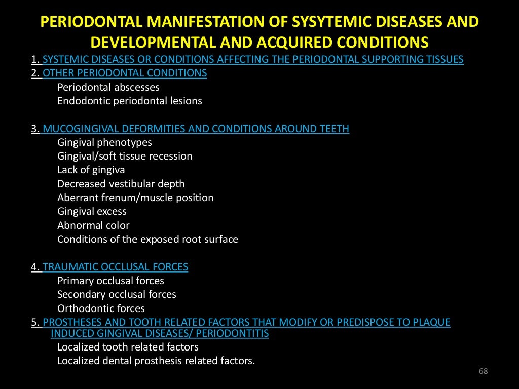 AAP 2017 CLASSIFICATION OF PERIODONTAL DISEASE PART 1