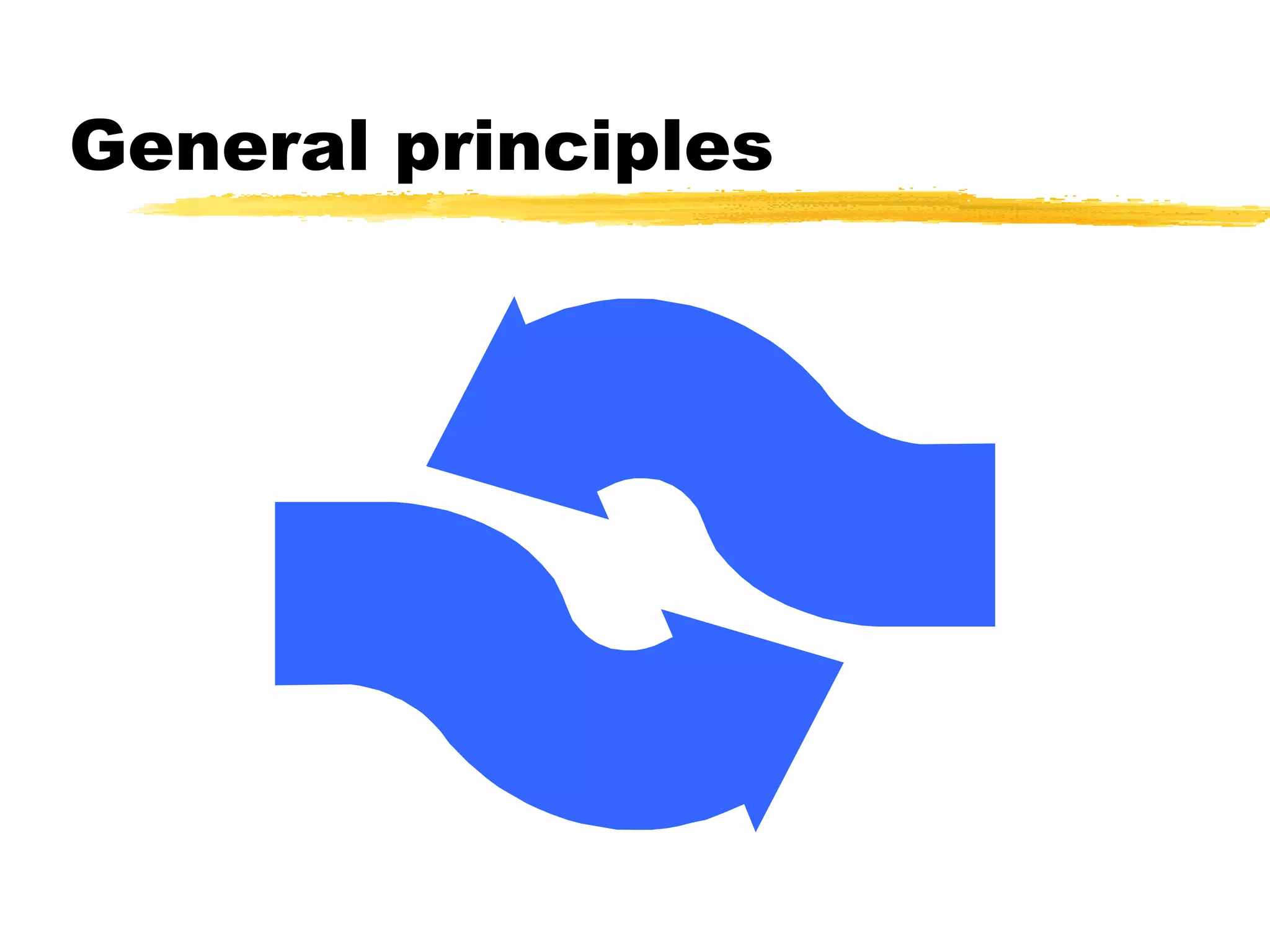 General principles 