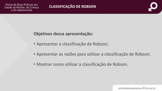 CLASSIFICAÇÃO DE ROBSON | PPSX