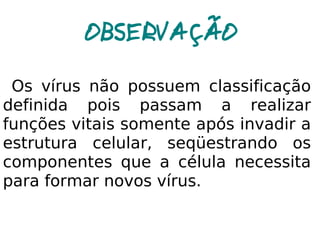 Classificação dos Seres Vivos