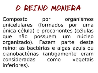 Classificação dos Seres Vivos