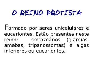 Classificação dos Seres Vivos