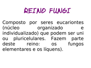 Classificação dos Seres Vivos