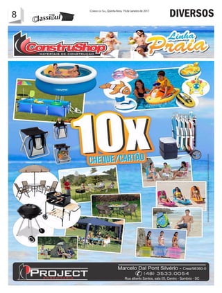 8 Correio do Sul, Quinta-feira, 19 de Janeiro de 2017
8 DIVERSOS
 