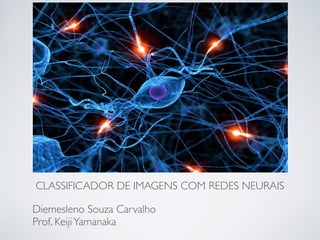 CLASSIFICADOR DE IMAGENS COM REDES NEURAIS
Diemesleno Souza Carvalho
Prof. KeijiYamanaka
 