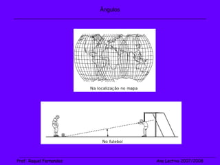 Ângulos _______________________________________________________________ _______________________________________________________________________________________________________________________ Prof :  Raquel Fernandes   Ano Lectivo 2007/2008 