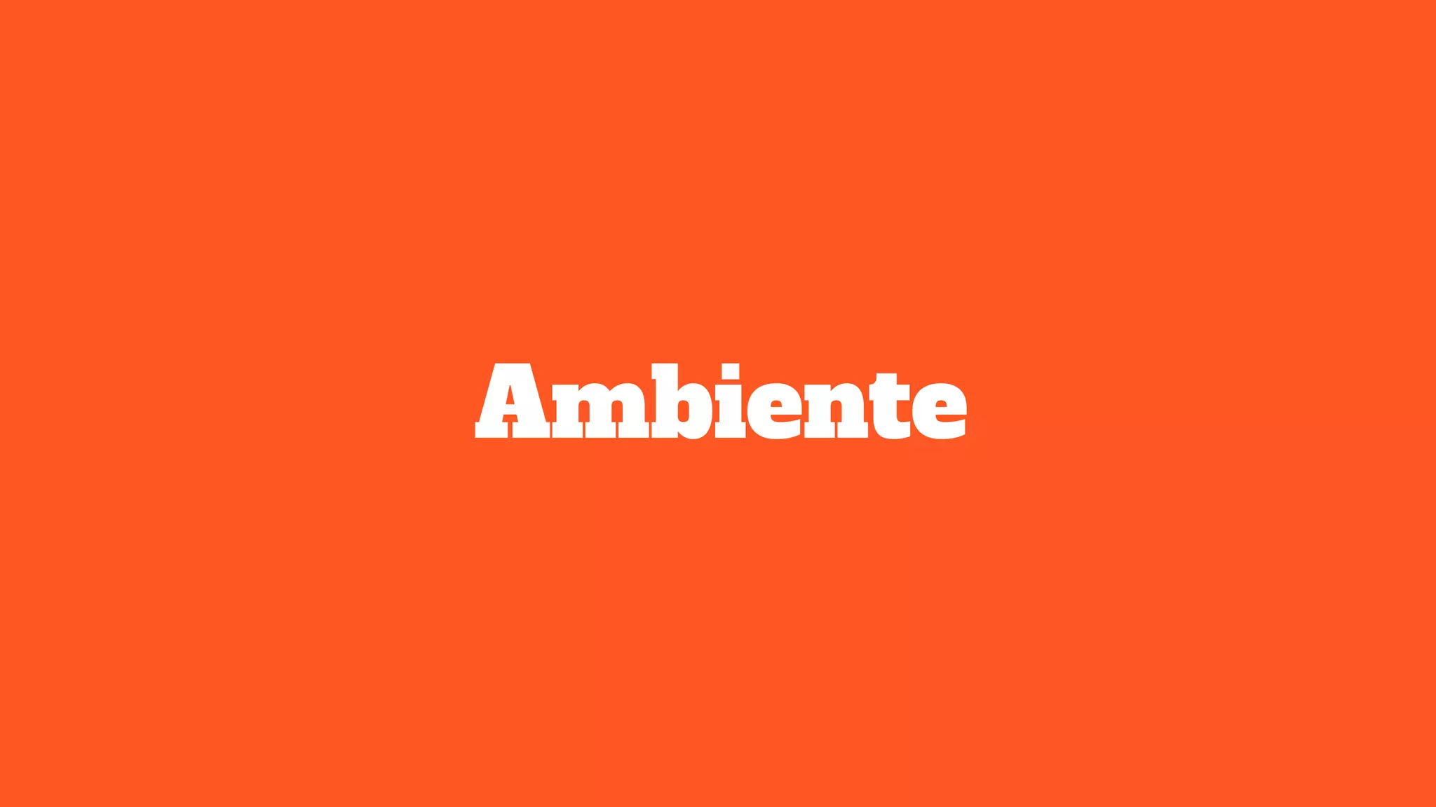 Ambiente
 