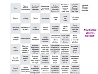 New Ballard 
Critérios 
Físicos (6) 
 