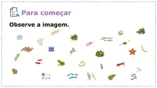 Para começar
Observe a imagem.
 