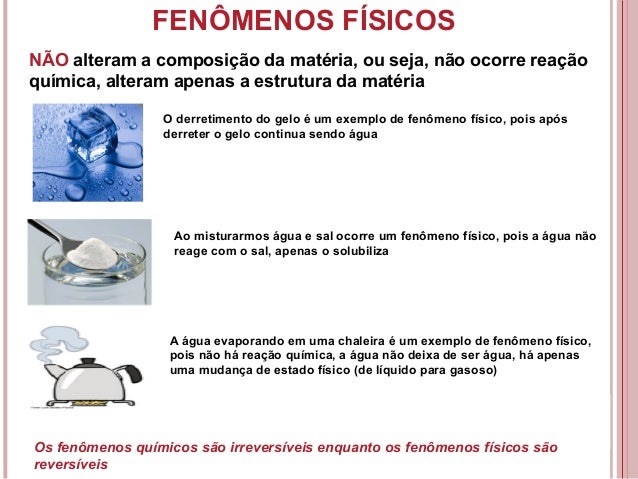 Classificação, propriedades e transformações físicas da