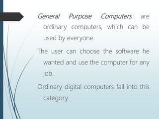 General computer - Classification of computers | PPT | Free Download