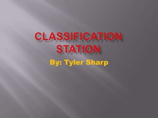 Classification Station By: Tyler Sharp 