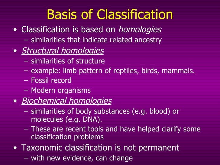 Classification