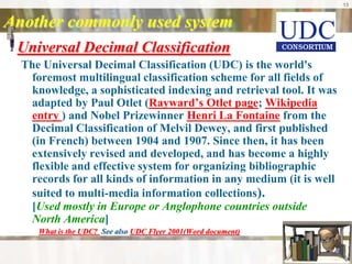 Classification: The librarian's numbers game | PPTX