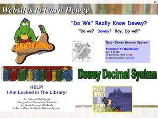 Websites to learn Dewey 