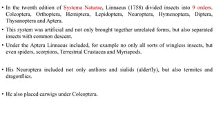 Insect Systematics insect taxonomy importance systematics and classification | PPTX