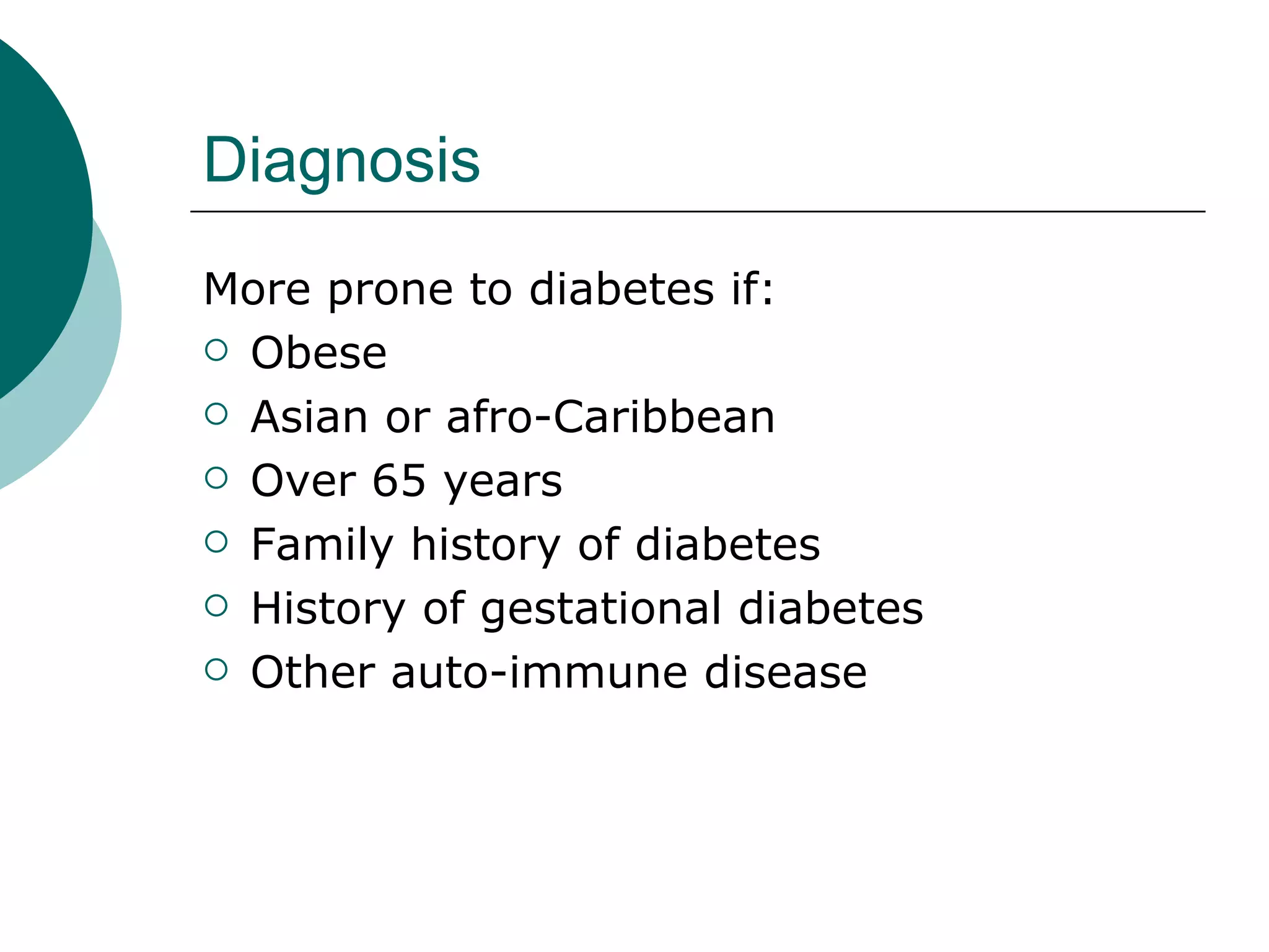 Classification And Diagnosis Of Diabetes | PPT