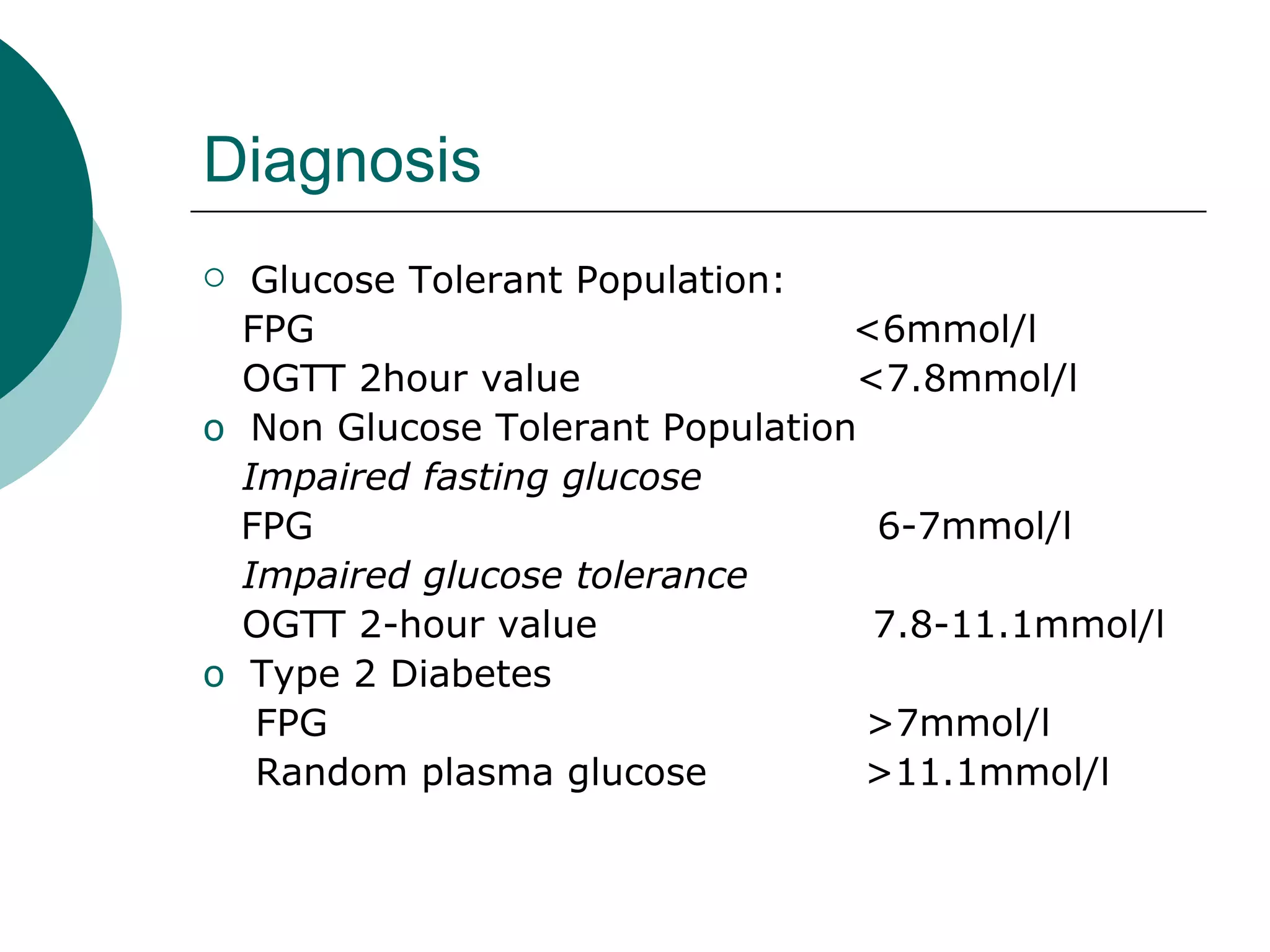 Classification And Diagnosis Of Diabetes | PPT