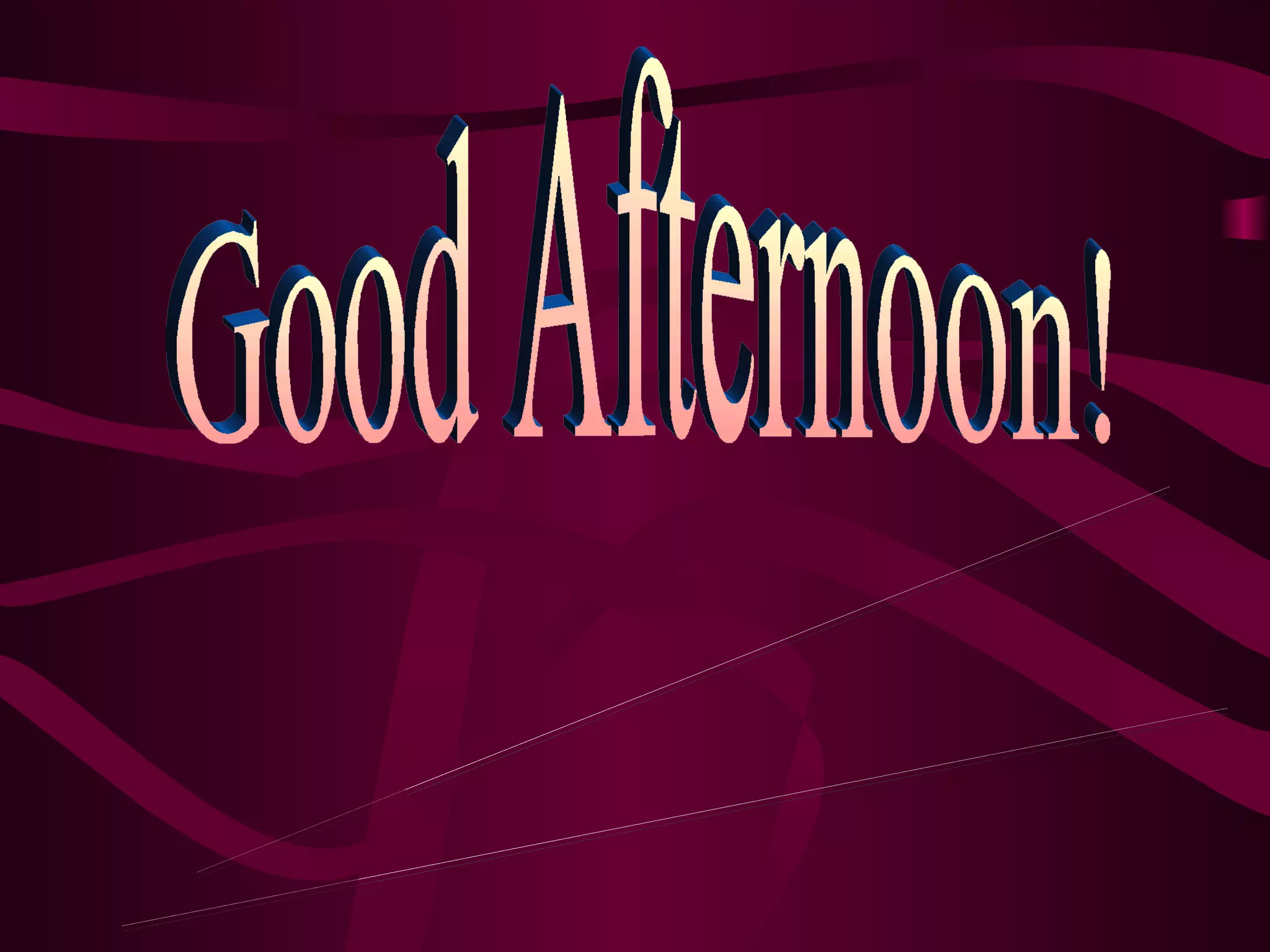 Good Afternoon! Classification and Importance of Operations Management 