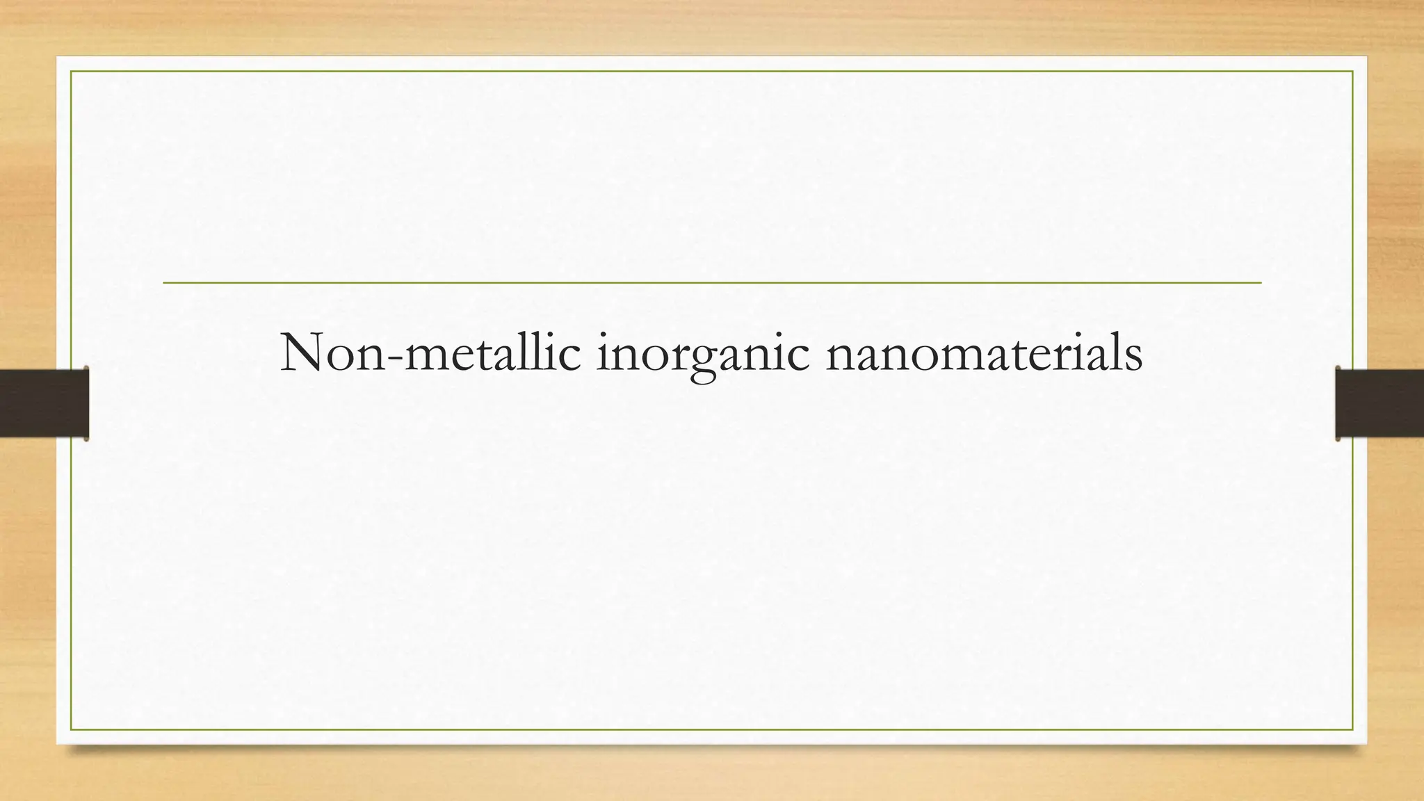 Classification Of Inorganic Nano Materials Pptx