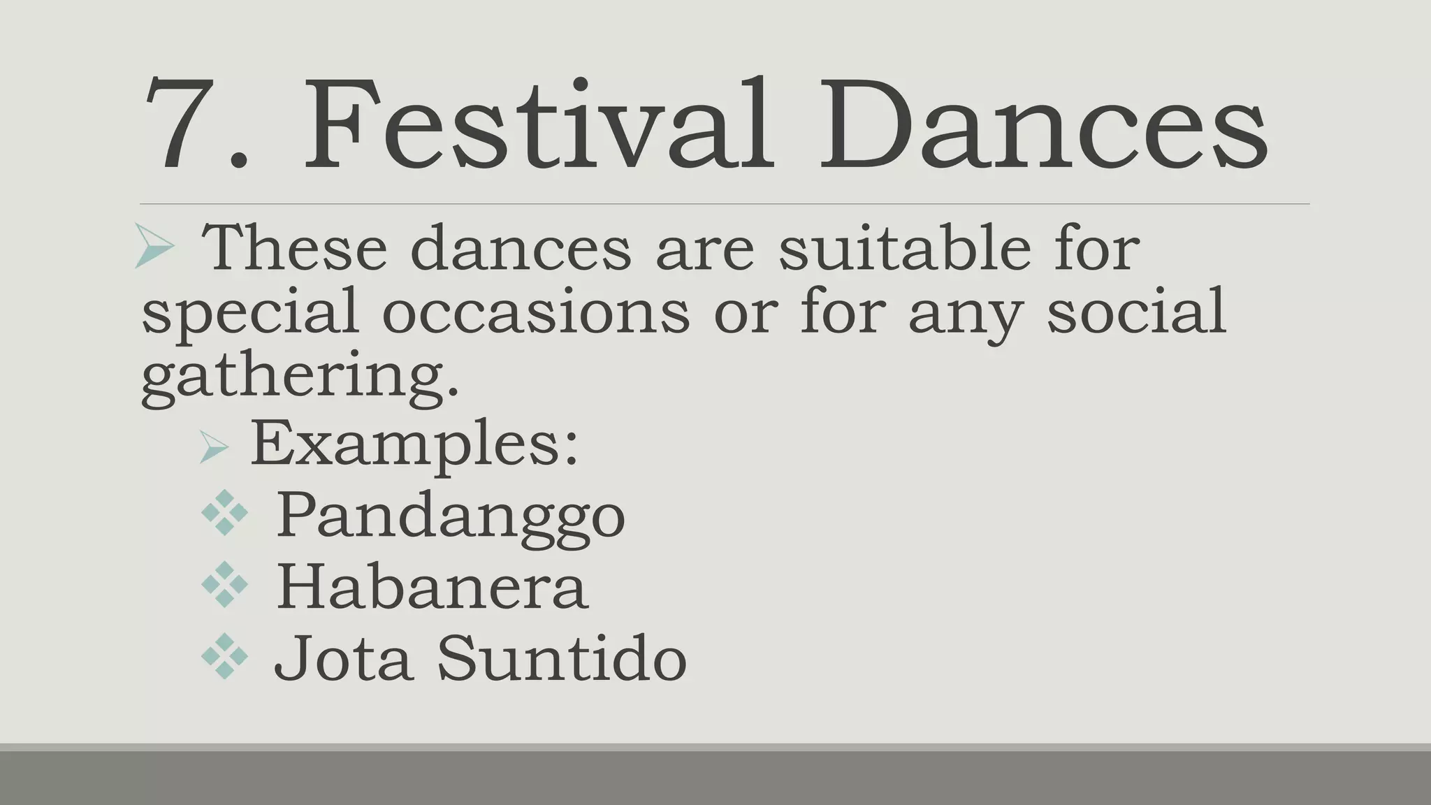 Classification ofphilippinefolkdances PPT