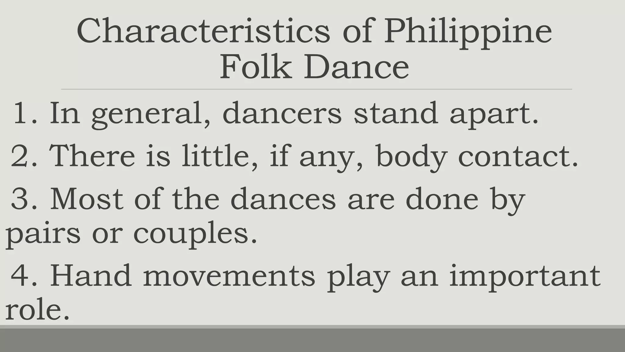 Classification ofphilippinefolkdances PPT