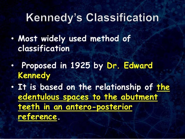 classification of edentulous ridge