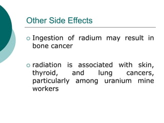 Health Risks Associated By Radium Classification-of-Toxic-Agents.ppt for toxicology | PPT