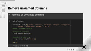 Remove unwanted Columns
 