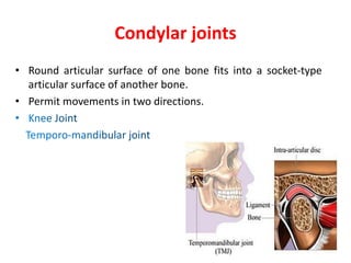 Classification and Applied Aspects of Joints | PPTX