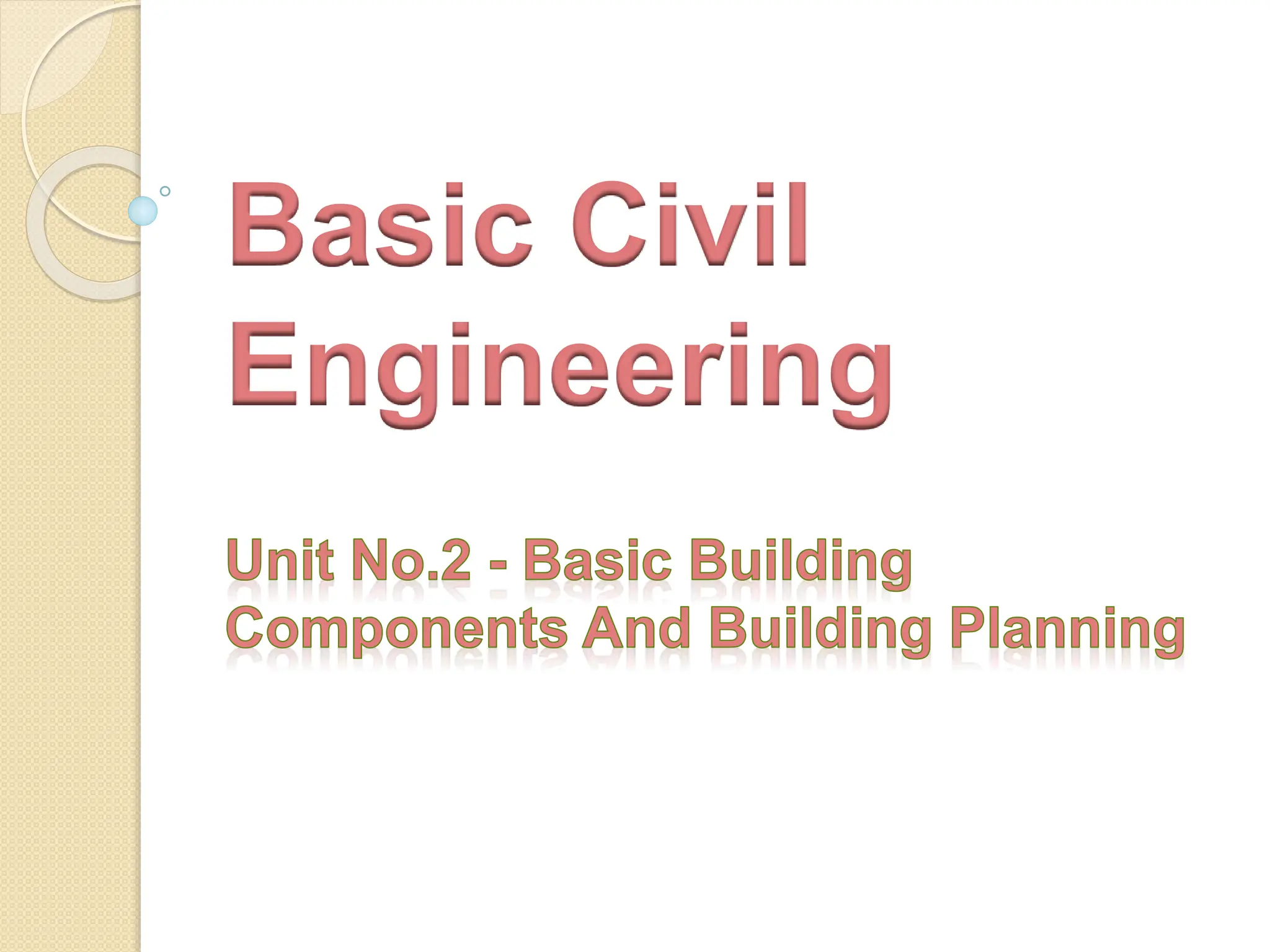 Classification and components of building.pptx