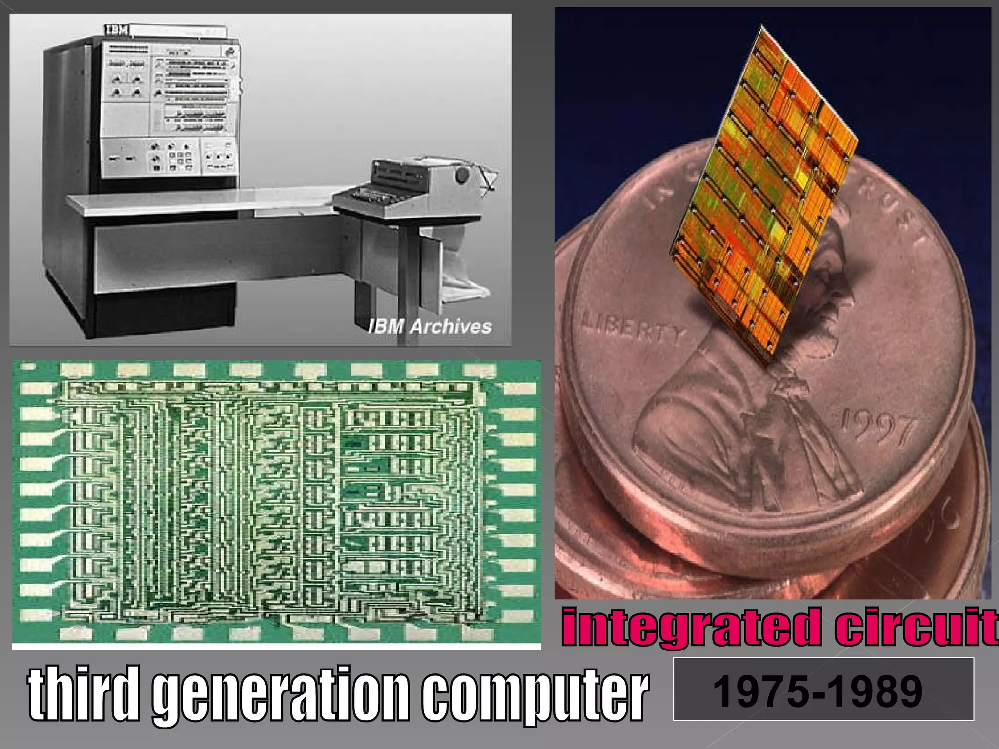 third generation computer integrated circuit 1975-1989   