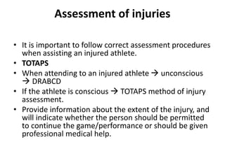 Classification and Management of Sports Injuries.pptx