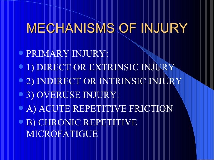 CLASSIFICATION+AND+MECHANISMS+OF+INJURIES