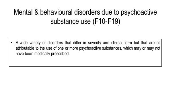 Classification and terminologies in mental health disorders