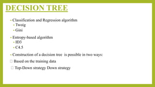Classification decision tree | PPT