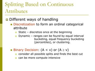 Decision Tree based Classification - ML.ppt