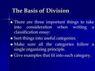 classification essay topics for college students