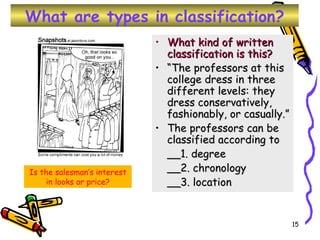 types of students classification essay