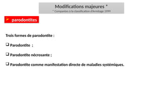 Classification des maladies parodontales | PPSX