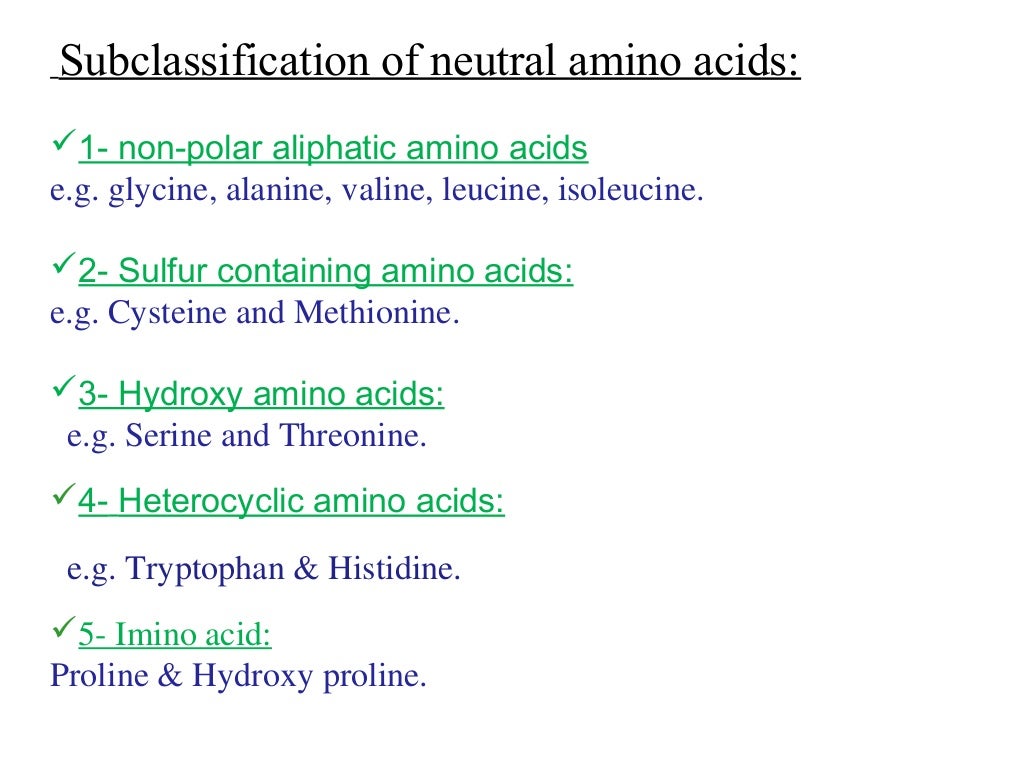 Classification of Amino Acids by farhan ali