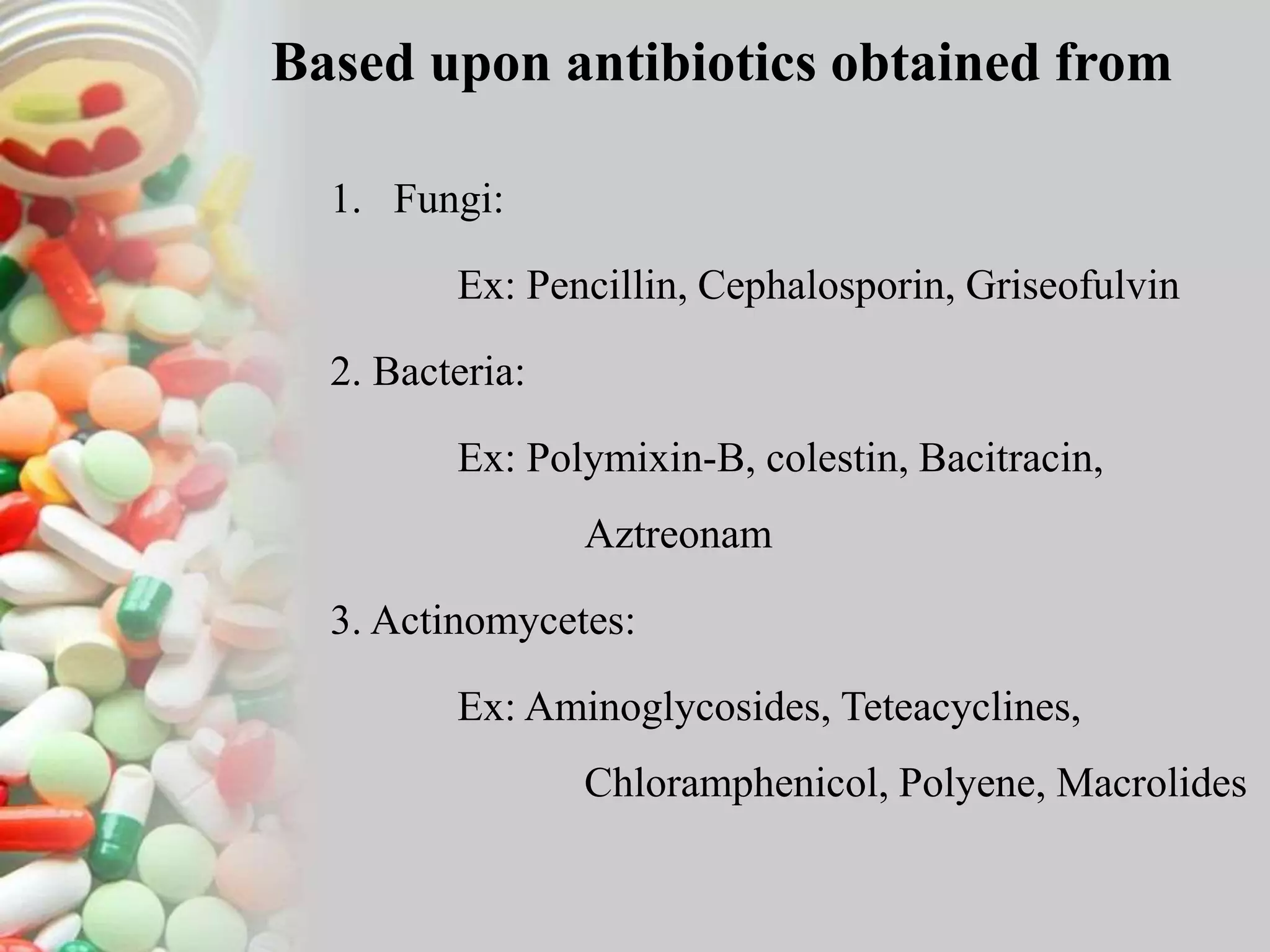Classification Of Antibiotics