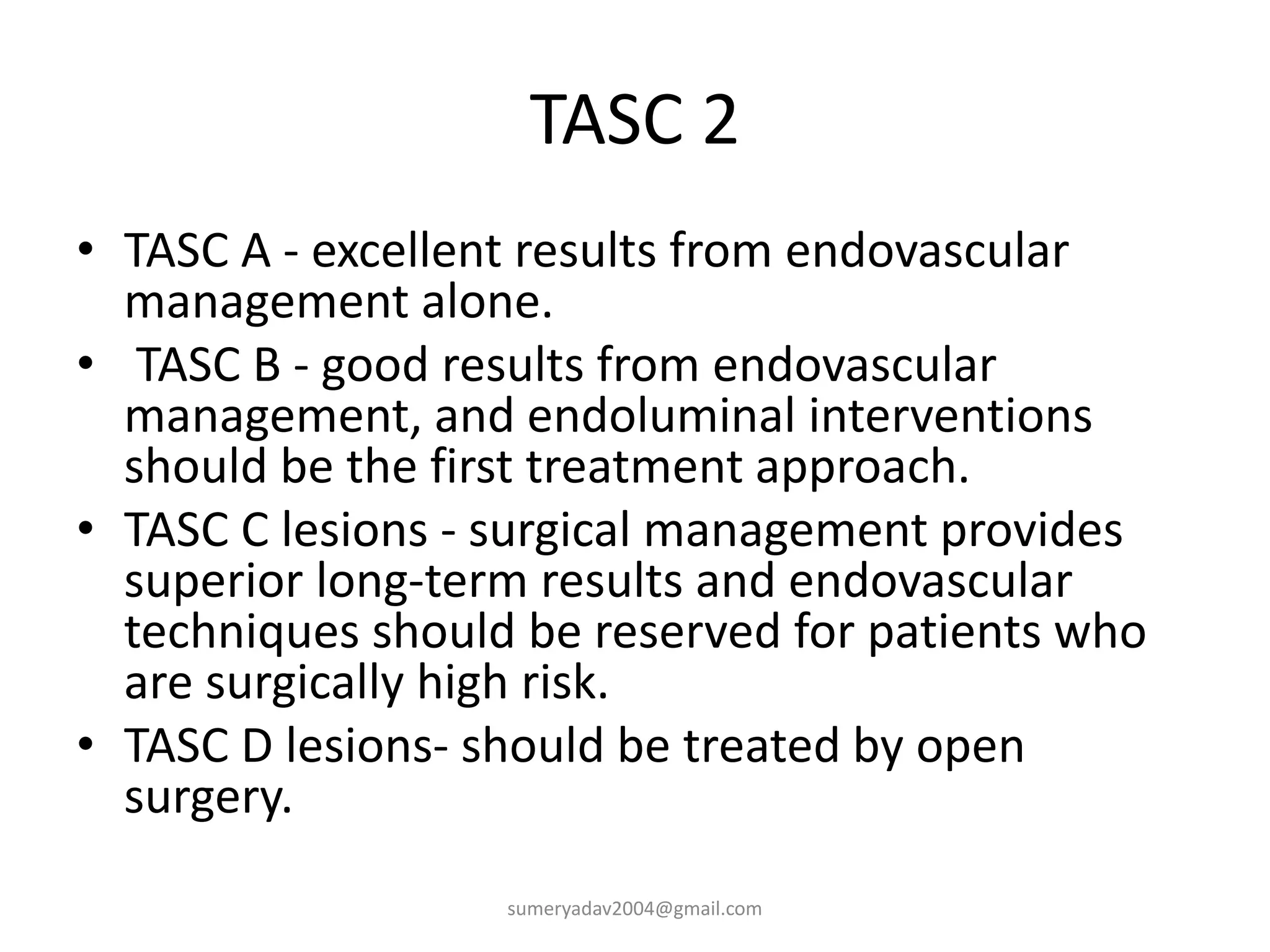 Classification of arterial disease and invstigations | PPTX