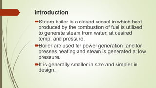 Classification of boiler | PPTX
