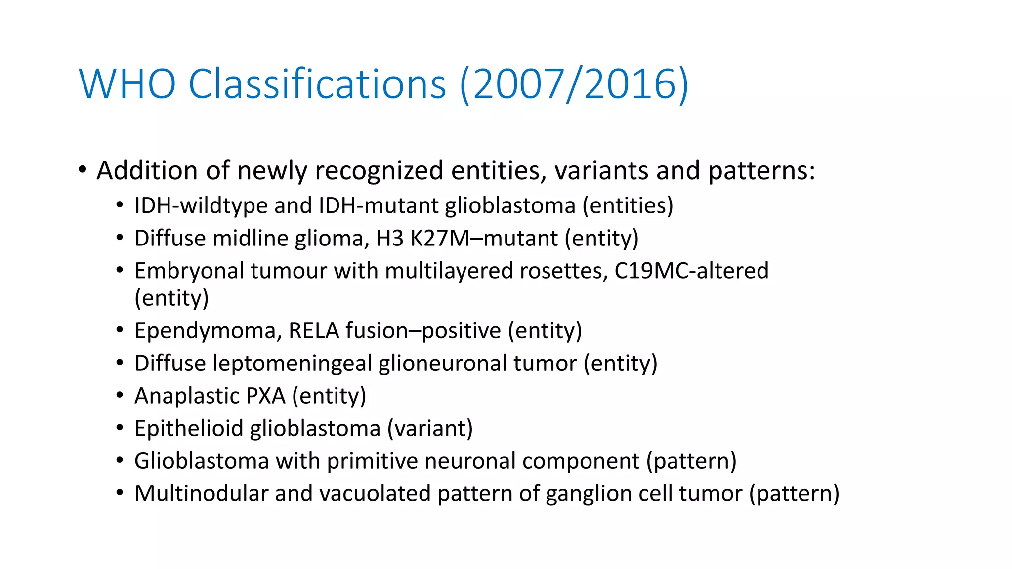 Mutant Classifications 2021 WHO Classification of brain tumours.pptx