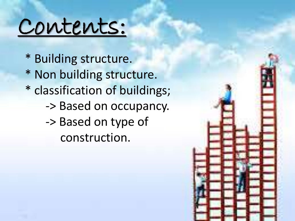 Classification of buildings