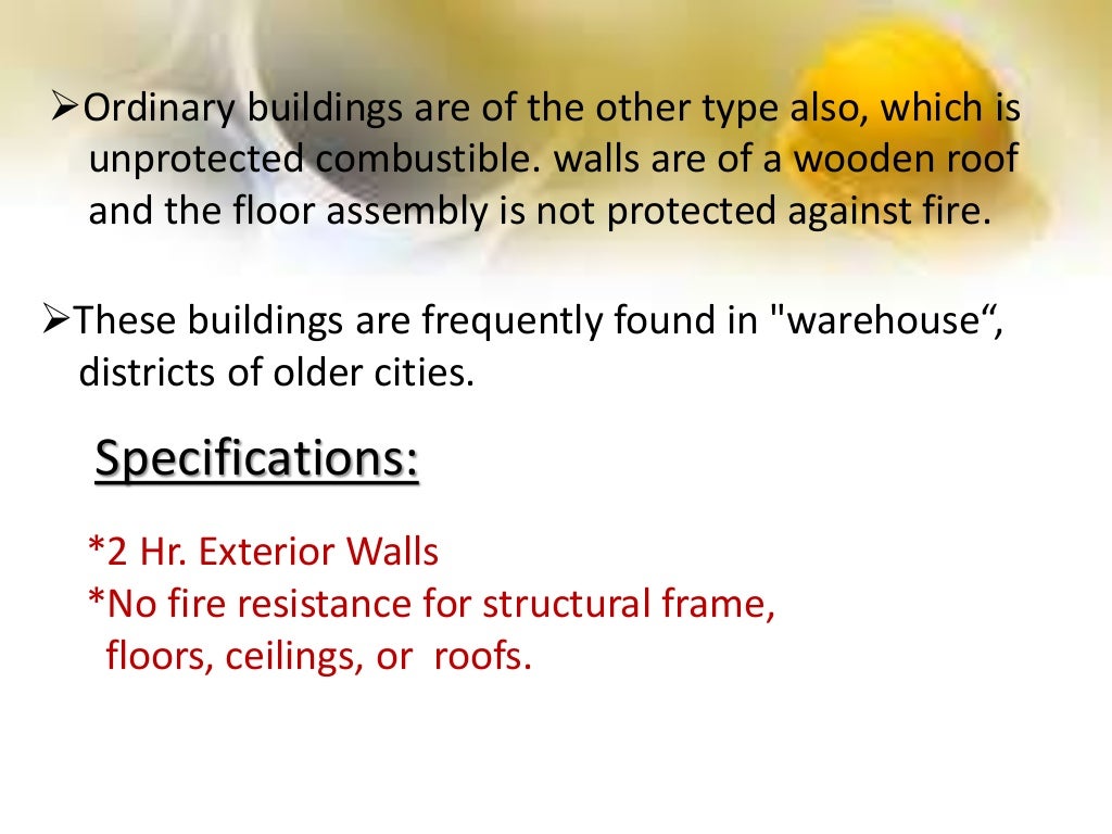 Classification of buildings
