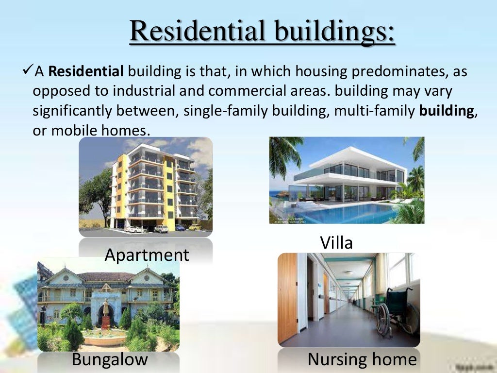 Classification of buildings
